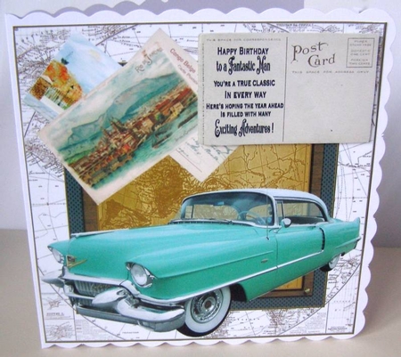 Vintage road trip card front 5 by Margaret McCartney