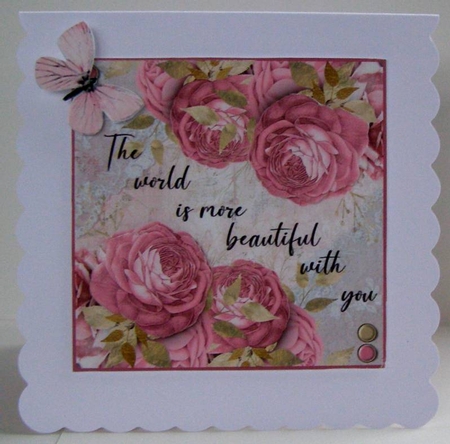 Pink Floral Twist and POP  by Margaret McCartney