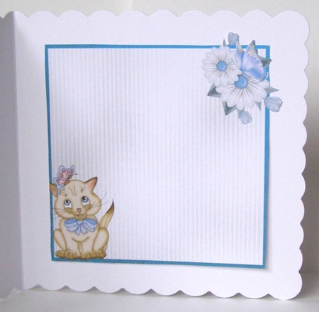 Matching blank insert for the design sheet - Crazy Cat Lady 2 by Margaret McCartney