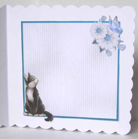 Matching blank insert for the design sheet - Crazy Cat Lady 3 by Margaret McCartney