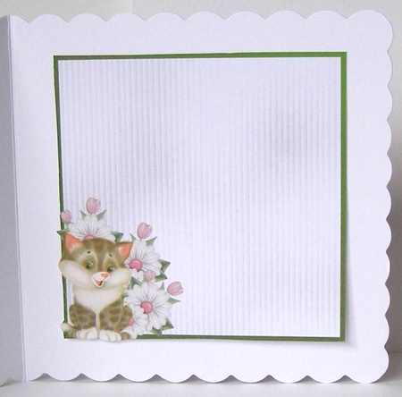 Matching blank insert for the design sheet - Crazy Cat Lady 4 by Margaret McCartney