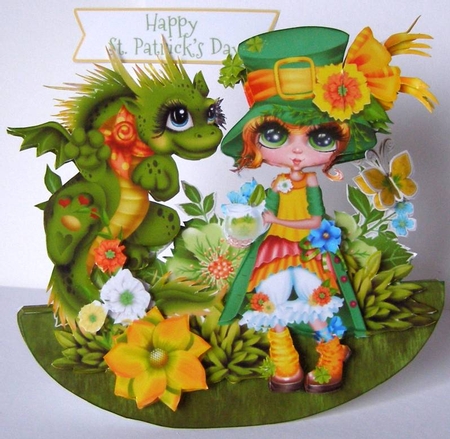 Shamrock n Roll 4 Rocker Card Mini Kit by Margaret McCartney