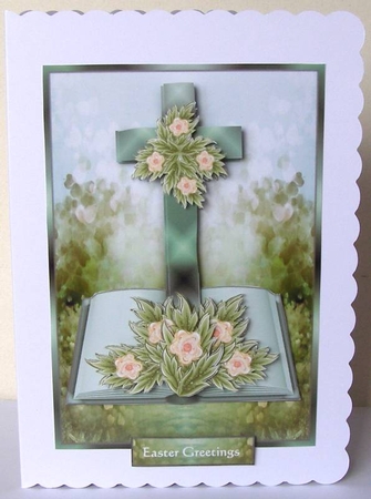A5 Easter Vintage Cross Mini Kit by Margaret McCartney