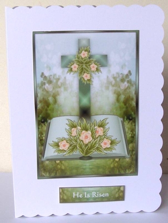 A5 Easter Vintage Cross Mini Kit by Margaret McCartney