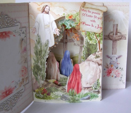 Resurrection Morning Storybook Pop Up Tunnel Card & Envelope Kit by Margaret McCartney