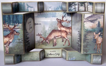 Deep Green Forest Double_Tri_Shutter by Margaret McCartney