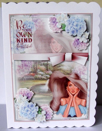 Hydrangea Beauty Mini Page Kit  by Margaret McCartney
