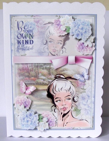 Hydrangea Beauty 03 Mini Page Kit  by Margaret McCartney