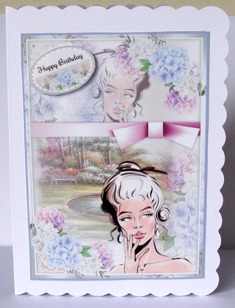 Hydrangea Beauty 03 Mini Page Kit  by Margaret McCartney