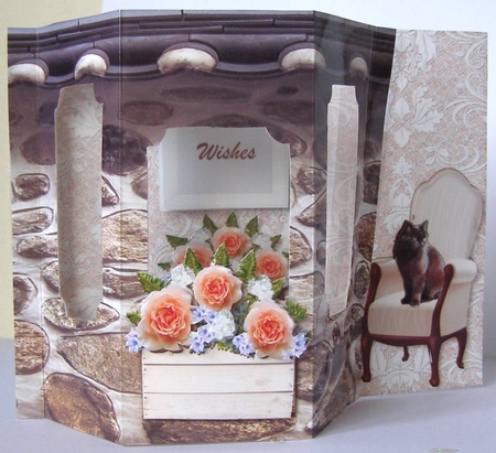 Bay Window Shaped Card by Margaret McCartney