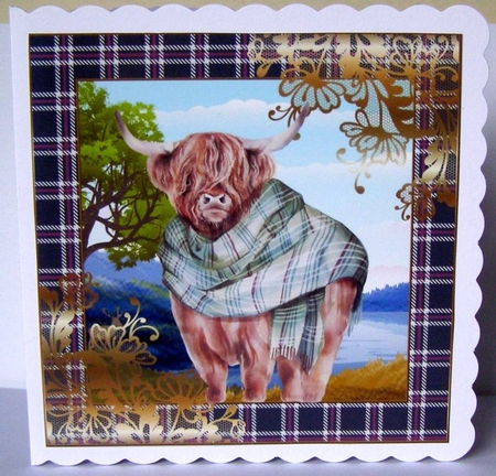 3 Highland cow card front/toppers 1 by Margaret McCartney