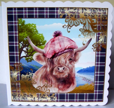 3 Highland cow card front/toppers 2 by Margaret McCartney