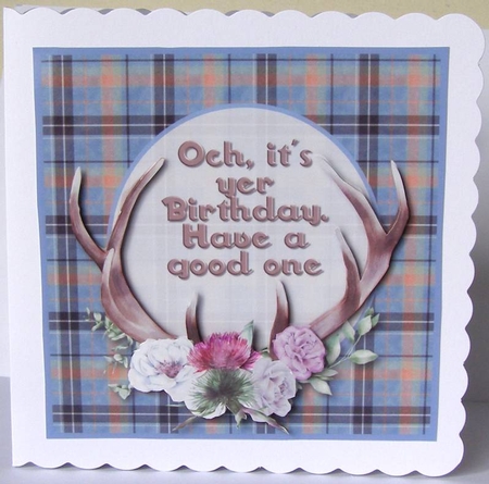 Och, its yer Birthday - Unisex card by Margaret McCartney