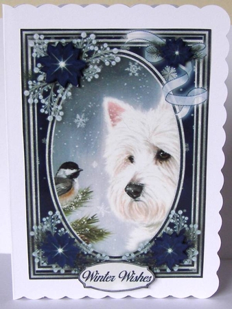 Dogs Christmas 2 5X7  Bumper Kit #1 by Margaret McCartney