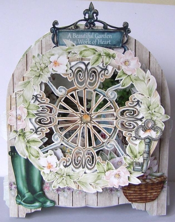 Step Into My Garden Behind the Door Tunnel Card by Margaret McCartney