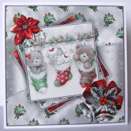 Teddy Bear Christmas Mini Kit #2    by Margaret McCartney