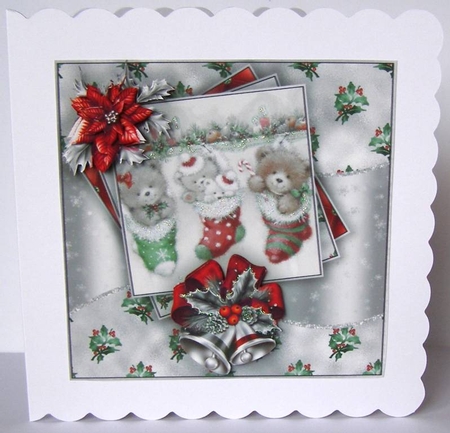 Teddy Bear Christmas Mini Kit #2    by Margaret McCartney