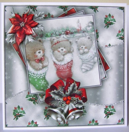 Teddy Bear Christmas Mini Kit #3    by Margaret McCartney