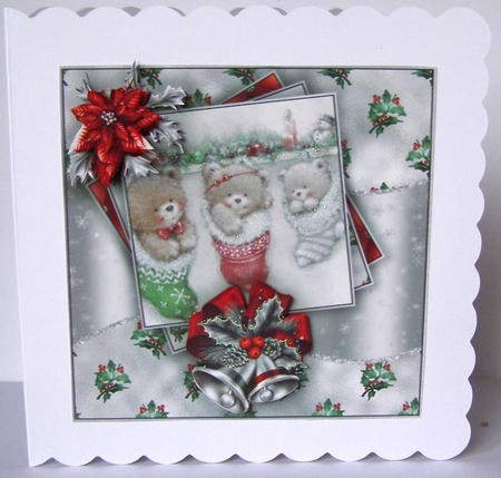 Teddy Bear Christmas Mini Kit #3    by Margaret McCartney