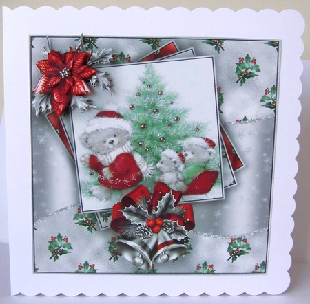 Teddy Bear Christmas Mini Kit #4    by Margaret McCartney