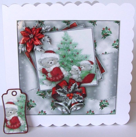 Teddy Bear Christmas Mini Kit #4    by Margaret McCartney