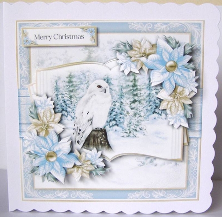 Christmas Owl Open Book 2 by Margaret McCartney