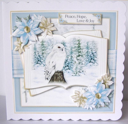 Christmas Owl Open Book 2 by Margaret McCartney