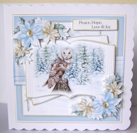 Christmas Owl Open Book 3 by Margaret McCartney