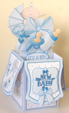 New Baby Pop Up box #1   by Margaret McCartney