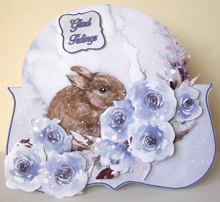 Watercolor Christmas Animals Over The Edge Bumper Kit #1  by Margaret McCartney