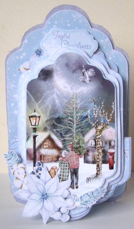 Tales of Winter 2B - Upright Z-fold Tag Card Mini Kit by Margaret McCartney