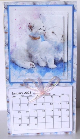 Water Color Cat and Dog - 2023 Calendar by Margaret McCartney