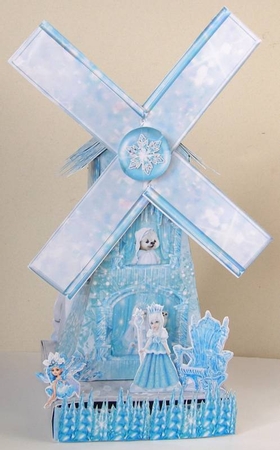 Queen of Ice 3d Windmill Decoration by Margaret McCartney