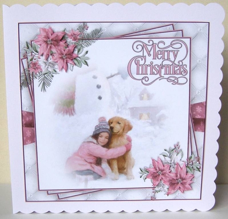 Merry Christmas Pink  Mini Kit #4   by Margaret McCartney
