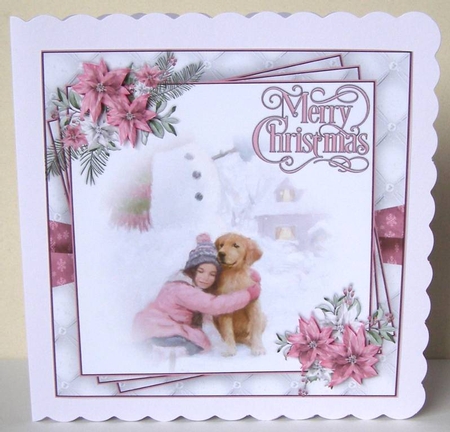 Merry Christmas Pink  Mini Kit #4   by Margaret McCartney