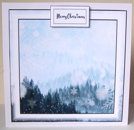 Simple Winter Landscape 3 (christmas or birthday) by Margaret McCartney