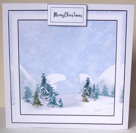 Simple Winter Landscape 7 (christmas or birthday) by Margaret McCartney