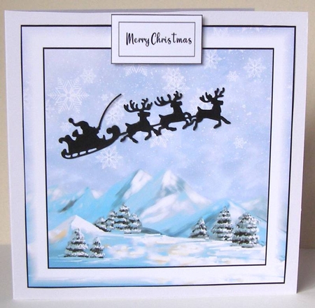 Simple Winter Landscape 9 (christmas or birthday) by Margaret McCartney