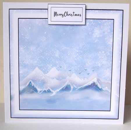 Simple Winter Landscape 10 (christmas or birthday) by Margaret McCartney