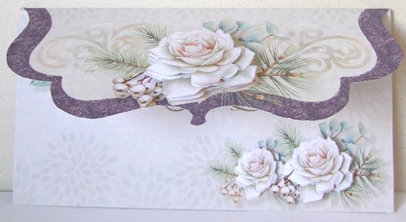 Christmas Roses Gift Voucher- 7 by Margaret McCartney