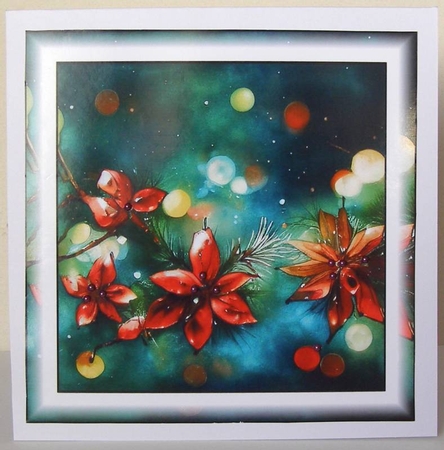 Simple Alcohol Ink Colourful Christmas 7 by Margaret McCartney