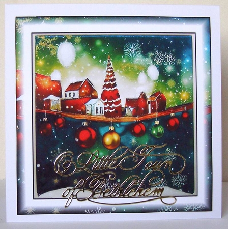 Simple Alcohol Ink Colourful Christmas 8 by Margaret McCartney