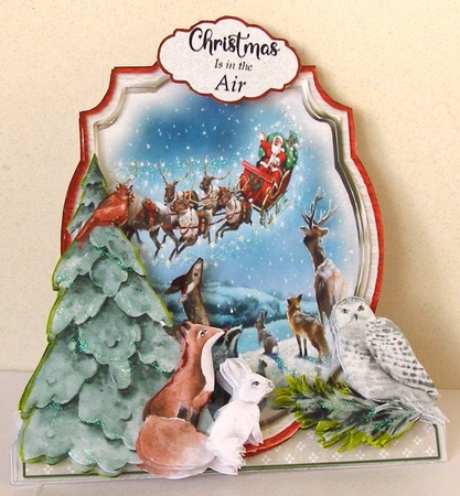 Christmas is in the Air 15 Shaped 6x6 Card & Envelope Kit by Margaret McCartney