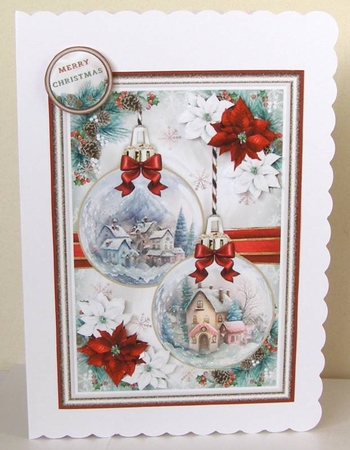 Christmas Village Baubles Mini Page Kit by Margaret McCartney