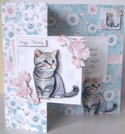 5x7 kitten  foldback 1  by Margaret McCartney