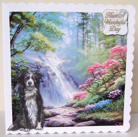 The Waterfall 7x7 inch No.7 by Margaret McCartney