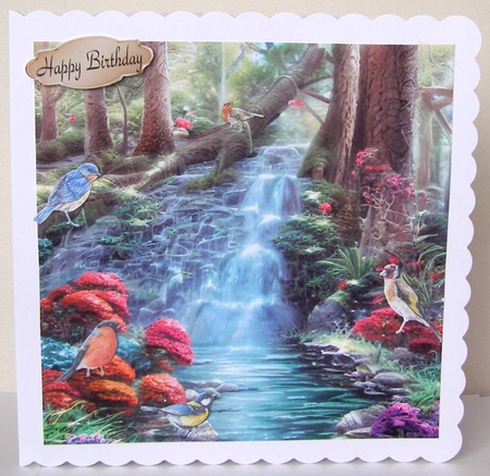 The Waterfall 7x7 inch No.16 by Margaret McCartney