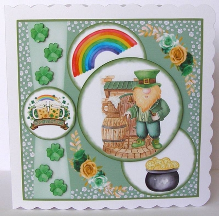 St Patricks Day card front 2 by Margaret McCartney