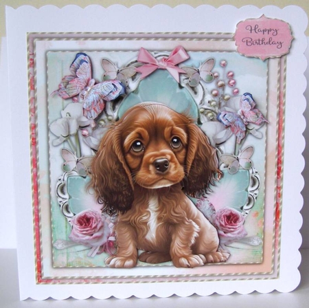 Sweet Rose Cocker Spaniel Mini Kit by Margaret McCartney