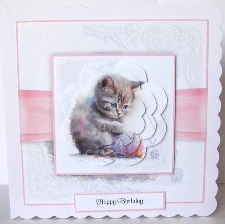 Kitten with Wool Bumper Set No.2 by Margaret McCartney